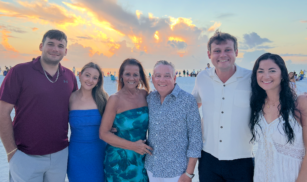 Bill with his family