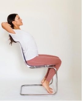 Seated Thoracic Lumbar Extension with Pectoralis Stretch