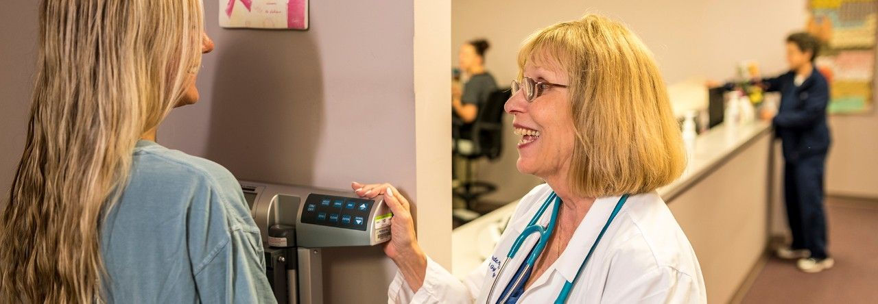 Provider checking in a patient